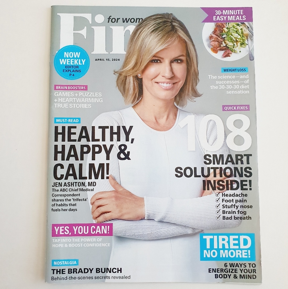 First For Women Magazine April 15, 2024 Healthy Happy & Calm